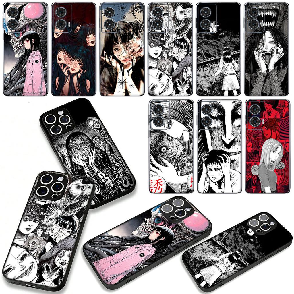 Tomie Junji Ito Cartoon Phone Case for Motorola Moto G04 G13 G14 g45 G22 G23 G32 G34 G35 G64 G82 G84 G53 G60 G72 E14 E15 E13