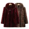 Year-old Grandmother Wears Anti-mink Fleece Coat, Luxurious and Extravagant Old Lady Top, Fleece Thickened Old Man Coat, Winter