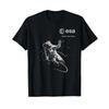 Esa European Space Agency Astronaut Grey Logo T Shirt Black S Classic Crew Neck 100 Polyester Vintage Stylish Homme