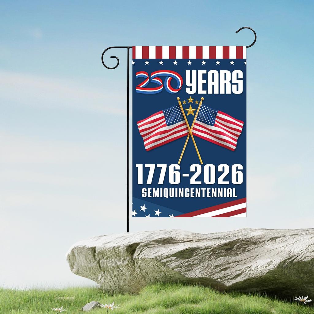 The 250th Anniversary Of The Founding Of The United States Of America, The Garden Flag, The Patriotic Cross Flag,
