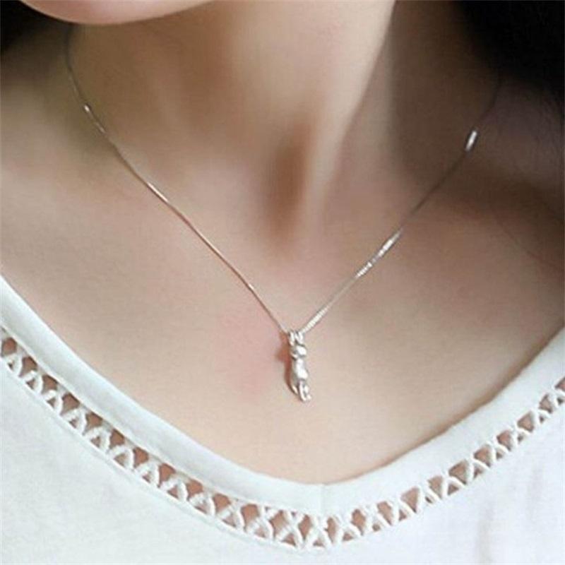 VENTFILLE Copper Necklaces Cats PendantsNecklaces Pure Kitty Womens Fashion Animal Personalized Gifts High Quality