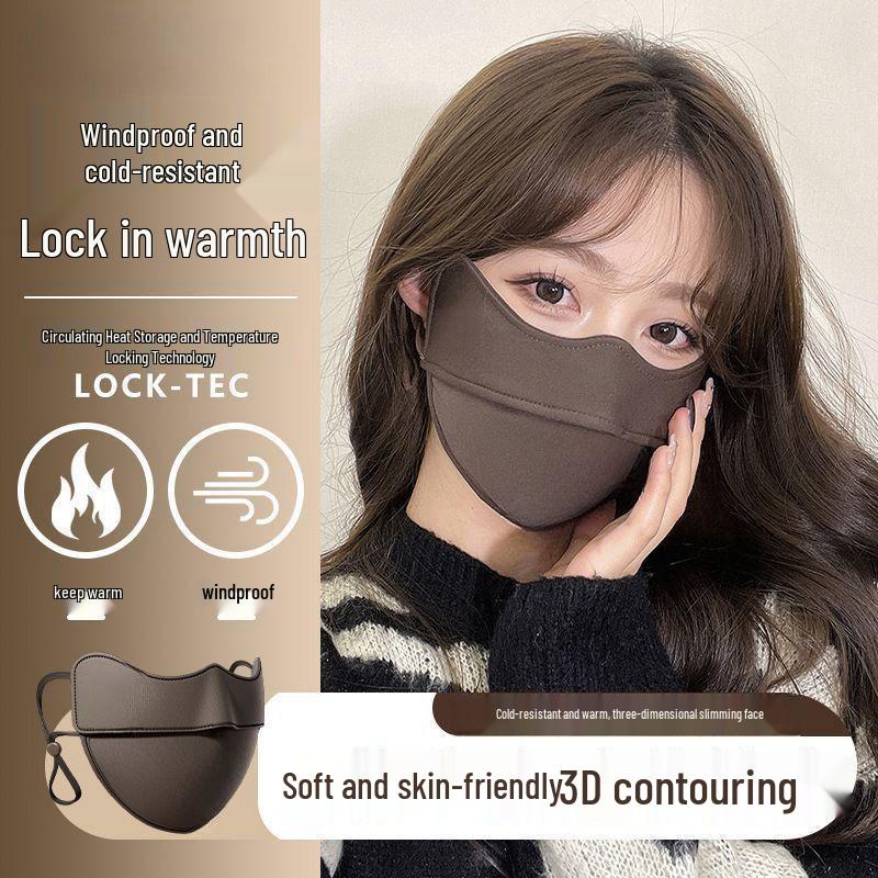 5D atmungsaktive Radsportmaske mit Augen- und Nasenschutz, winddicht & staubdicht für Damen und Herren - Herbst/Winter