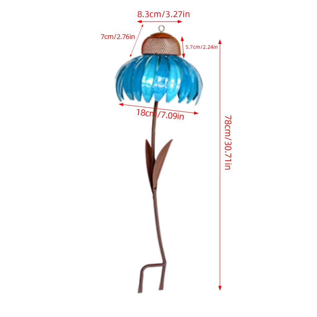 Beautiful Bird Feeder Outdoor Garden Yard Hummingbird Treat Feeder Outdoor Coneflower-shape Decorations