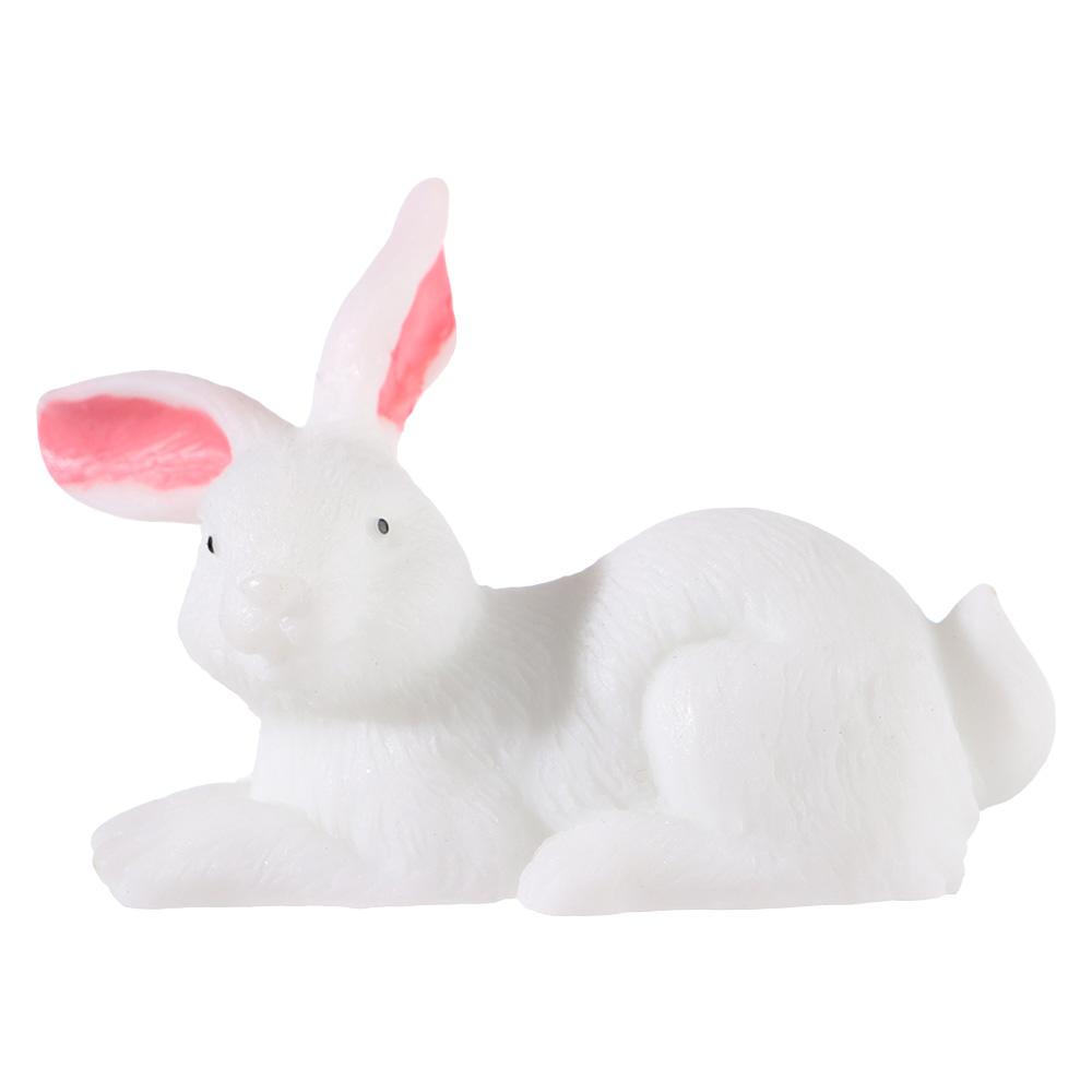Cute Dollhouse Ornament Easter Decoration Fairy Garden Resin Bunny Statue Miniature Rabbit Figurine Micro Landscape