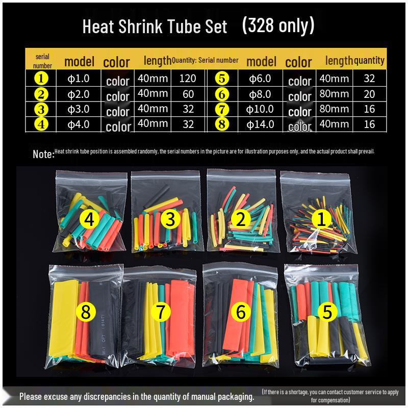 Waterproof Heat Shrink Tubing Set for Cable & Earphone Protection