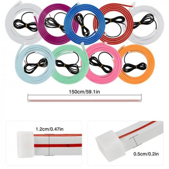 150cm Car DRL LED Light Strip for Hood Flexible Car Engine Cover