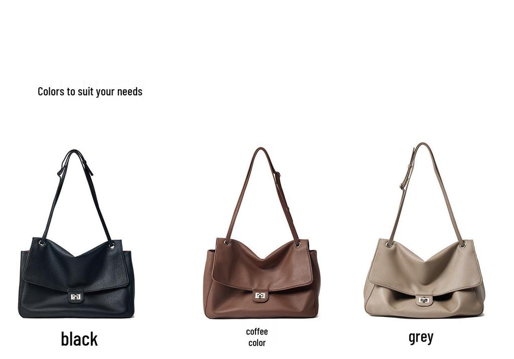 2026 Women's Genuine Leather Luxury Underarm Crossbody Bag - Versatile, Simple Design for Commuting