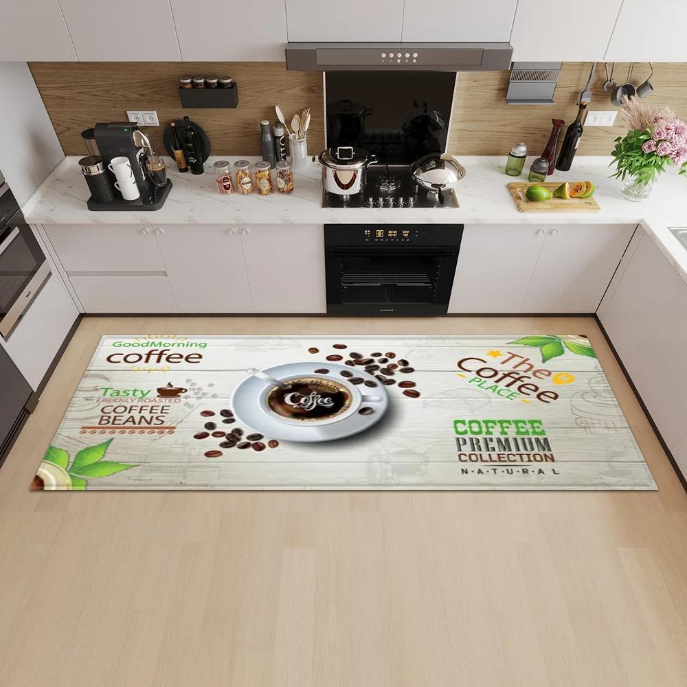 Coffee Drink Printed Carpet Modern Fashion Mat Non-slip Area Rug Home Living Room Yoga Mats Bedroom Kitchen Dorm Soft Floor Mat
