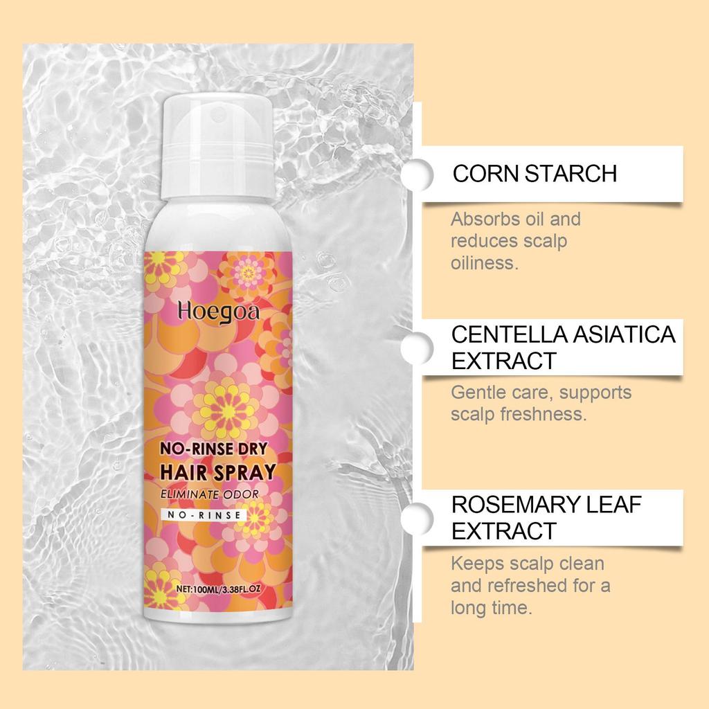 Hoegoa Leave-In Hair Drying Spray Lightweight and Fragrant, Refreshing and Non-sticky Hair Fluffy Quick-drying Leave-in Spray