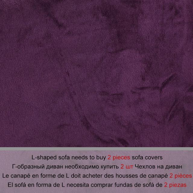 Dicker Plüsch-Sofabezug in L-Form für Wohnzimmer, Eckcouch, Schnitt-Stretch-Sofabezug, elastisch, Canap Chaiselongue