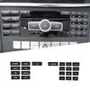 Car Central Control CD Panel Button Decorative Patch Trim Stickers ABS For Mercedes Benz C/E Class W204 W212 GLK CLS 2012-2013