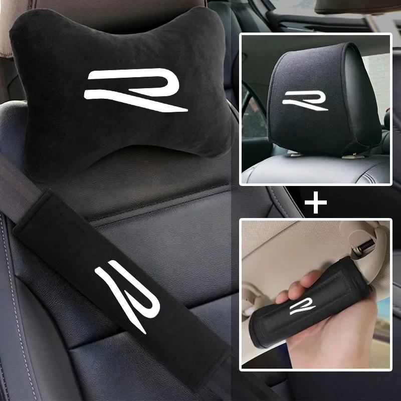 2026 Hot Sticker Car Seat Belt Protect Shoulder Pads Safety Handle Cover Headrest Neck Pillow New R Logo for VW Volkswagen Golf