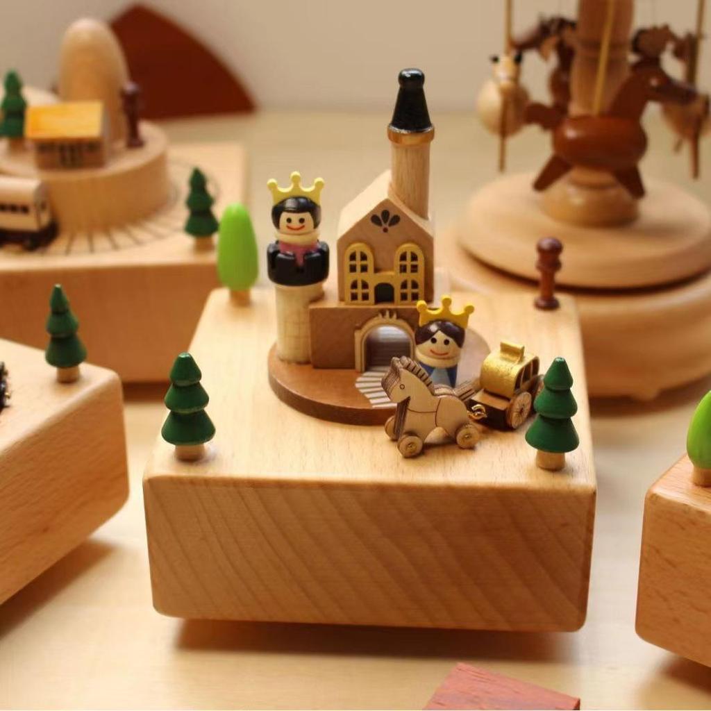 Spring-Wound Birthday Musical Jewelry Box for Girls