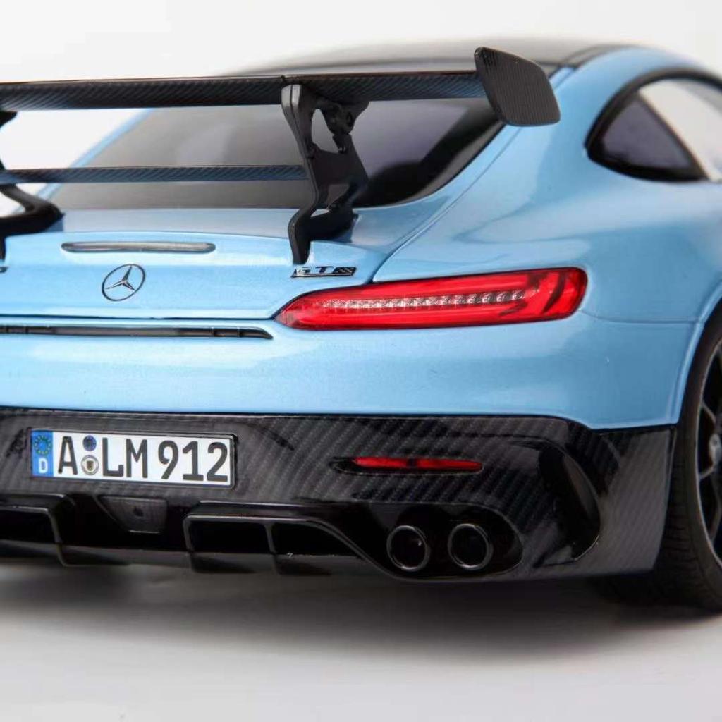 1/18 Scale Benz AMG GT Black Series Diecast Car Model with  Sound and Light, Pull Back Toy Car Model for Kids Adult Collection Gift