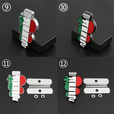 1 x emblema de coche pegatina insignia calcomanía para 147 155 156 159 166 Giulia Giulietta Mito Spider Stelvio GT, etc.