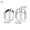 Soft Carbon Fiber For Seat Leon 2013 2014 2015 2016 2017 2018   Car Styling Interior Door Handle Bowl Frame Cover Trim