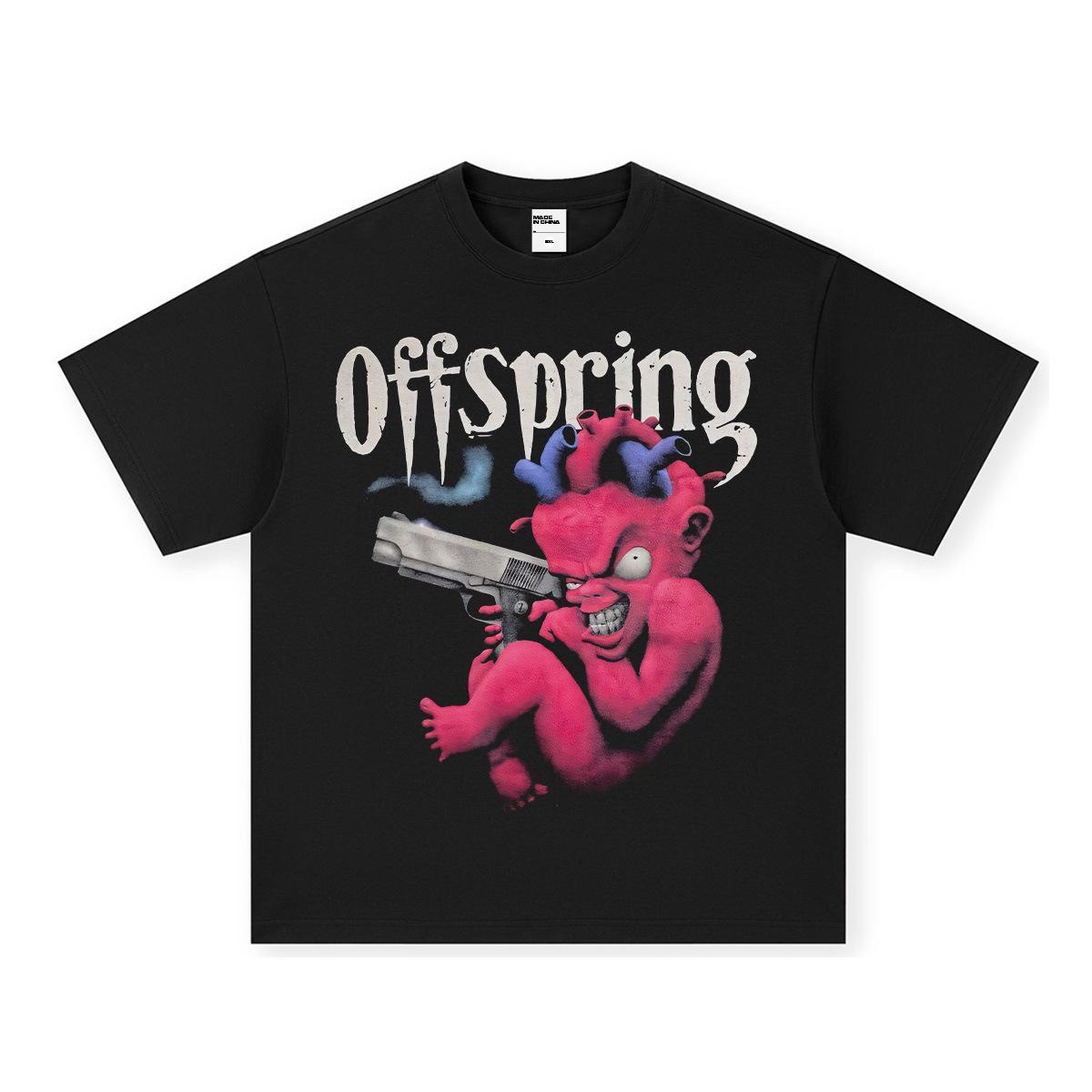 

Винтажная футболка тяжеловес группы Offspring - Американская стирка, короткий рукав Double Extra Large