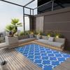 VidaXL Outdoor Carpet Terrace Carpet Balcony Carpet Patio Carpet Indoor Carpet Living Room Blue 317000