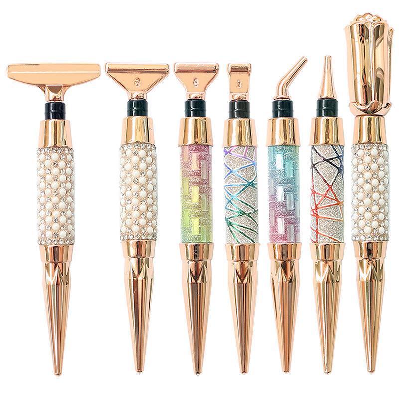 1Pc Diamond Painting New Point Diamond Pen, Foreign Trade New 5D Diamond Embroidery Multi-functional DIY Metal Pen Tool Set
