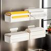 Magnetic Paper Towel Holder Magnetic Storage Box Paper Towel Holder Wall Mount Dispenser Container Refrigerator Organizer