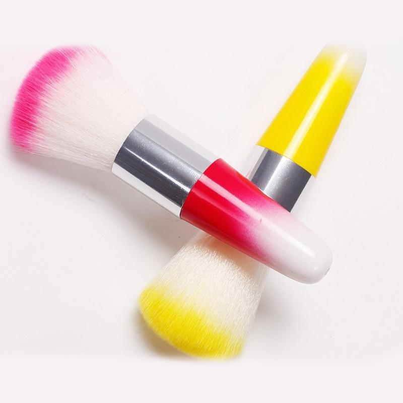Gentle Nail Art Dust Brush Compact Ergonomic Handle For Efficient Manicure Cleaning And Multi Purpose Use