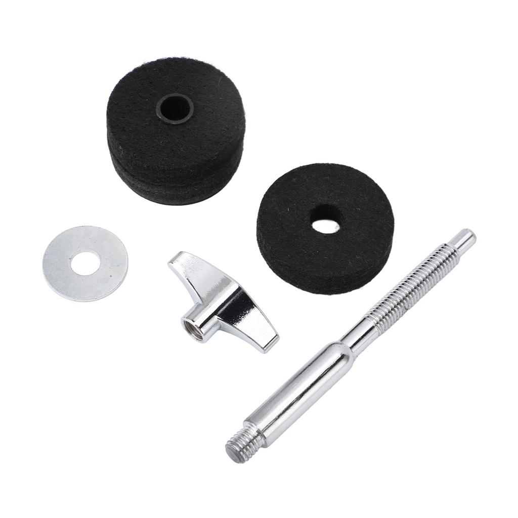 Cymbal Stacker Aluminum Alloy Felt Water Cymbal Stand Stacker Attachment for Drum Set Black