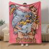 1 Stück, Dumbo Elefant & Freunde Kuscheldecke Weich & Gemütlich Heimdekoration für Sofa, Bett, Reise, Camping, Auto, Strand, Büro Nickerchen Perfektes Geschenk