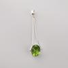 Peridot Gemstone 925 Sterling Silver Handmade Women Jewelry Designer Long Pendant 1.79" For Gift PP-69-2