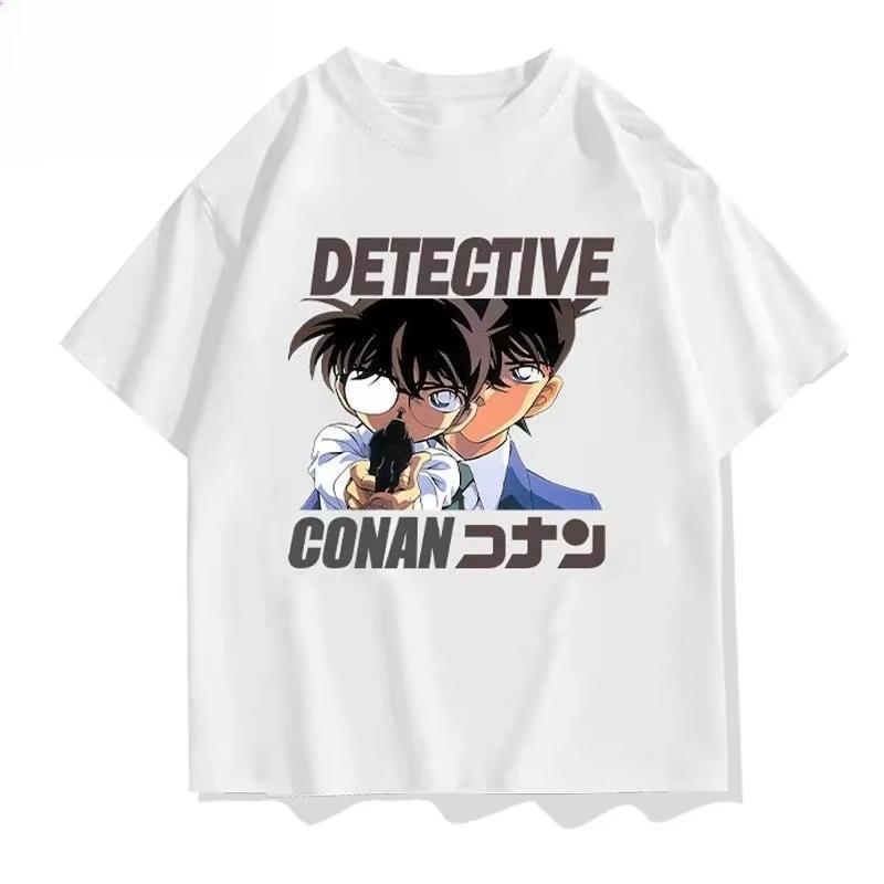2026 new New Japanesestyle anime detective Conan shortsleeved casual sports Tshirt in summer loose fit 4XL