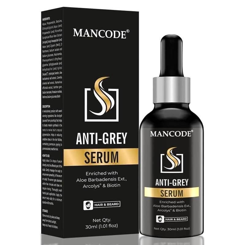 Sérum Antigris Mancode | Restaura el Color Negro Natural del Cabello Gris Blanco 30ml