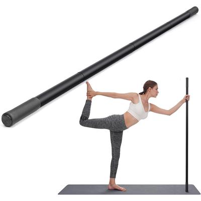 Yoga-Stock 5 Fuß Robuster Stahl Verstellbarer Dehnstock für Mobilität, Flexibilität und Gleichgewicht Vielseitiger Übungsstock