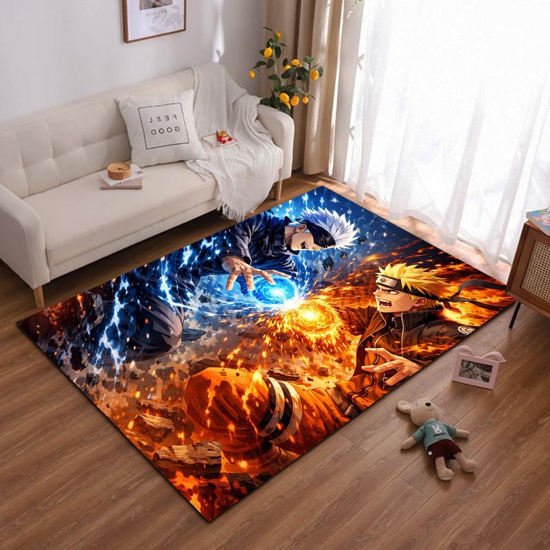 

Cool Anime Style Carpet with Epic Showdown Suitable for use as an anti-slip game mat for living room and bedroom sofas 40x60cm( 15x23in )