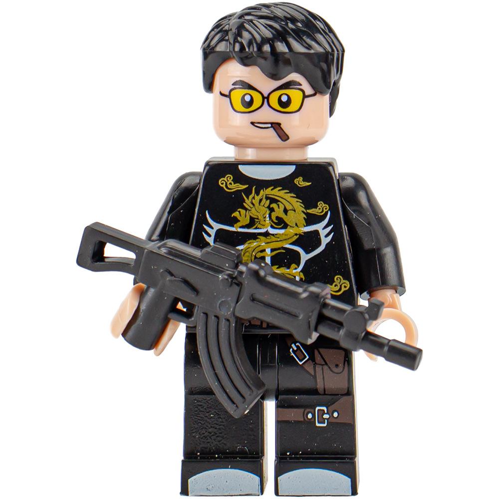 Ninja Warrior Superhero Doll With Weapon Single Building Block Assembly Toy