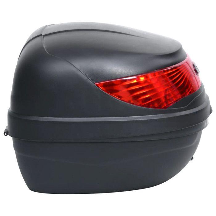 Coffre de moto - VIDAXL - 35 L - Étanche - Système de fermeture rapide - Réflecteur intégré