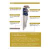 eight TMS-9 Hex Key Wrench, Semi-Long, 9-Piece Set, Tapered Head, EL/ARMOUR Plated, Two-Stage Holder