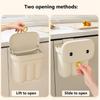 Kitchen Compost Bin Wall Mount Space Saving Garbage Container Food Waste Bin for Countertop for Dorm Cabinet Cupboard Countertop