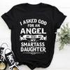 My Daughter Is Angel Print Women T Shirt Short Sleeve O Neck Loose Women Tshirt Ladies Tee Shirt Tops Clothes Camisetas 61554