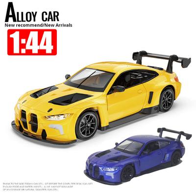 1/44 Scale Alloy Car Model for Bmw M4 Gt3 Racing Sports Car Children's Toy Pull-Back Two-Door Collection Decoration