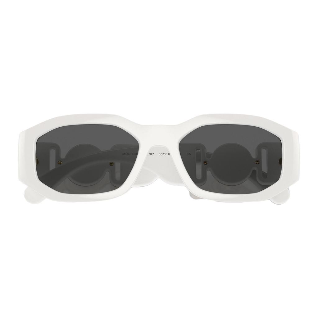 Versace Fashionable Elegant Gray Lens Rectangular Sunglasses Unisex Sunglasses 0VE436140187