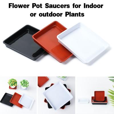 1Pcs Garden Durable Square Drip Trays Plastic Tray Saucers Indoor Outdoor Plant Saucer