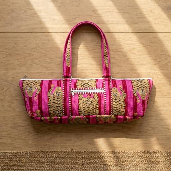 Yoga Bag usalover925 Animal Print Quilted Cotton Yoga 55