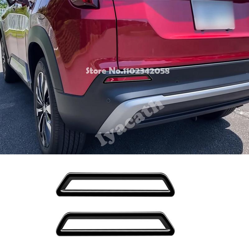 For HONDA WR-V WRV 2024 2025 ABS black Front rear bumper Fog Light Frame Decoration foglamp Cover Trim Car Exterior Accessories
