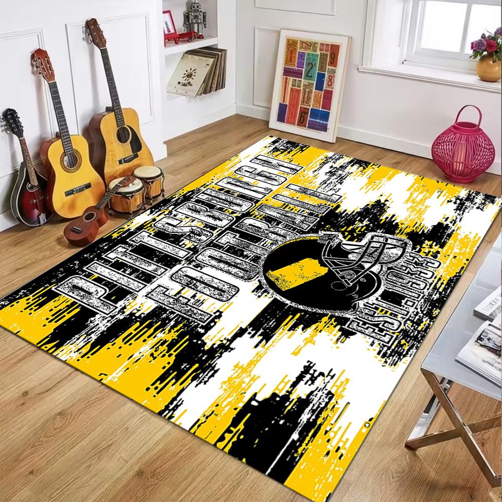 

Football Helmet Carpet Mat Rug Bold & Dynamic Home Decoration with Black Tone for Living Room Bedroom Carpets for Living Room 40x60cm