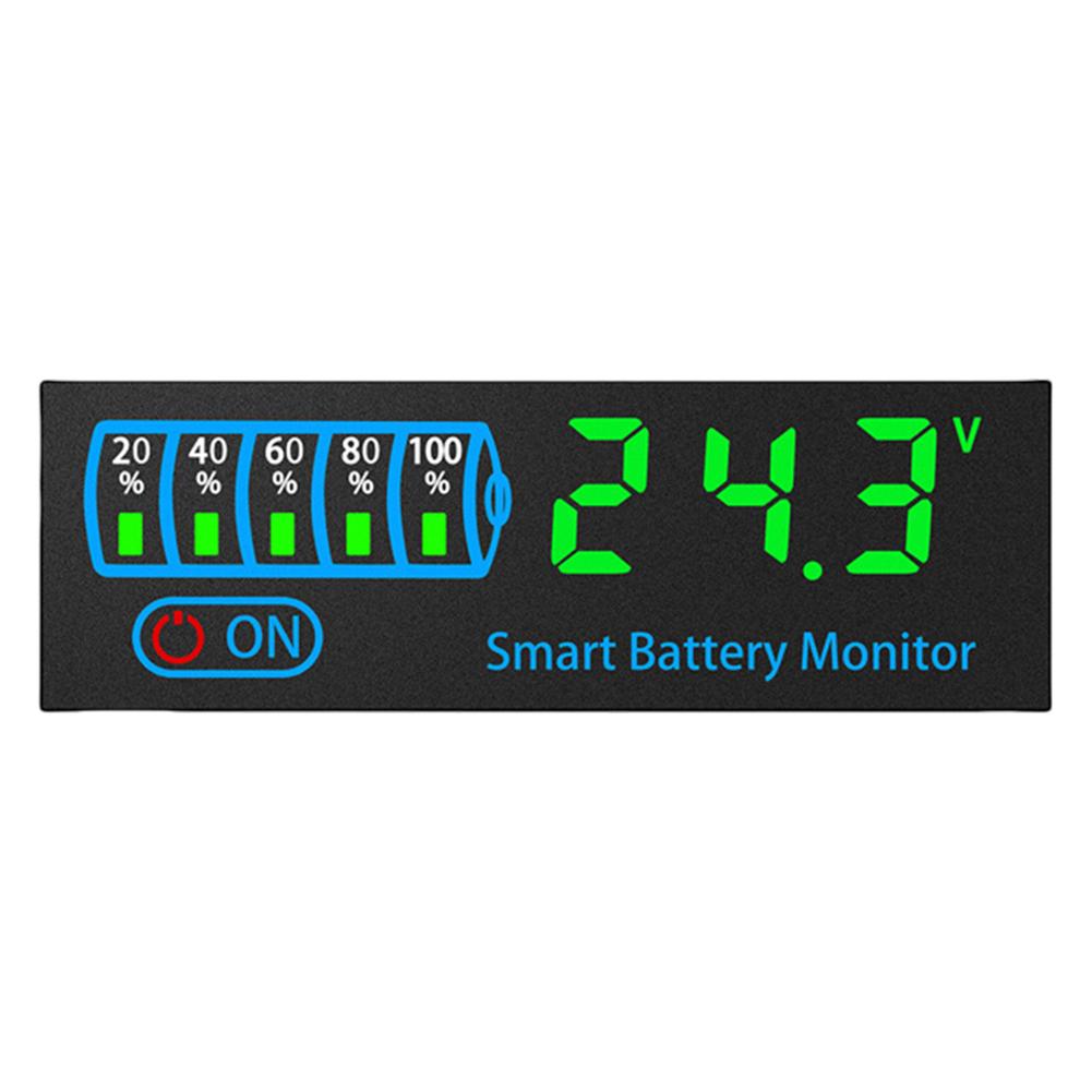 

3S-14S DC7-55V Universal Battery Charging Indicator Multifunction LED Power Display Board Energy Saving Battery Level Indicator зелений