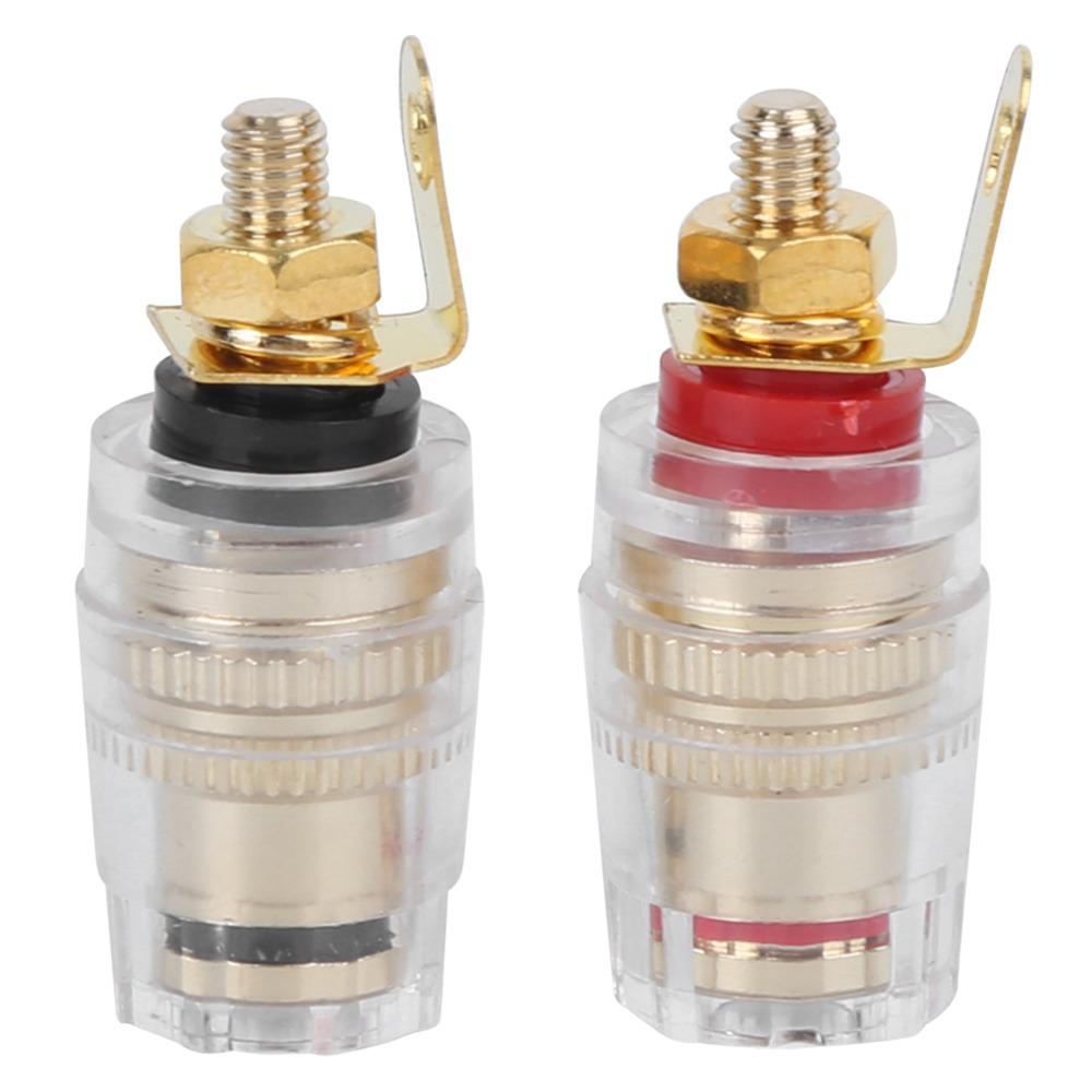 10Pcs Copper-gold Plated Speaker Terminal Binding Post Amplifier Terminal  Amplifier Connections