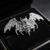 With Strong Grip Vintage Silvery Bat Hair Clip Antiqued Halloween Cosplay Hair Clip  Hair Styling