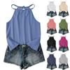 Damen Boho Ärmelloses Tanktop mit Ausschnitt und Lockerer Passform für Outdoor und Freizeit Bequemes Layering