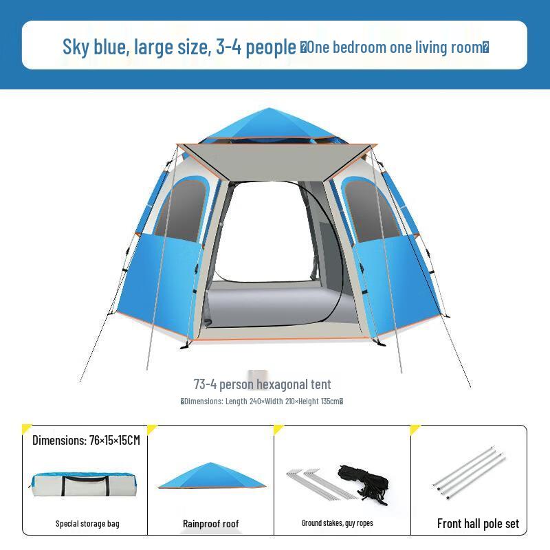 OEING Automatic Pop-Up Outdoor Tent 3-4 Person