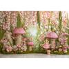 Spring Princess Dream Garden Theme Banner Photography Backdrop, Children's Adult Birthday Party Decoration Photography Backdrop8
