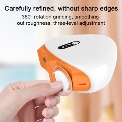 Yousheng 2-In-1 Electric Nail Clipper 3 Speeds Nail Trimmer with LED Light USB Rechargeable Baby Kids Seniors Automatic Fingernail Cutter File